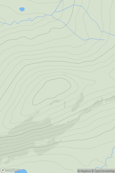 Thumbnail image for Carroch Hill [The Glenkens to Annandale] showing contour plot for surrounding peak